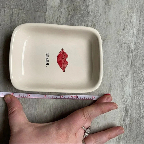 Ceramic Dish Storage Makeup Artisan Collection Home Decor CHARM. Dish Rae Dunn - Picture 6 of 7